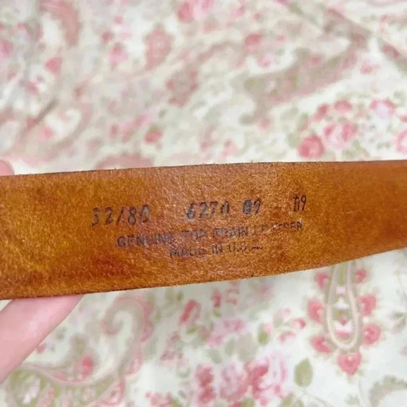 Men's Bald Eagle Embossed Men's Leather Belt America Patriotic Western Size 32 - Picture 6 of 8